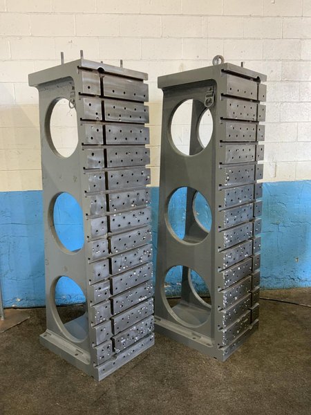 1 SET OF 24" X 28" X 84" T SLOTTED ANGLE PLATE: STOCK #80866