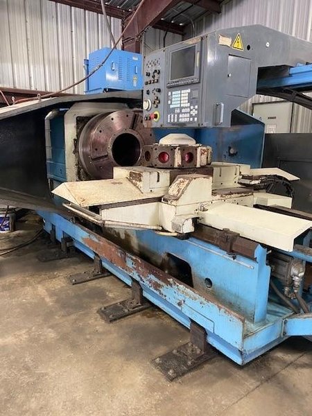 Used, Mazak Powermaster Chucker (PMC) CNC Lathe with 14.5" Spindle Bore