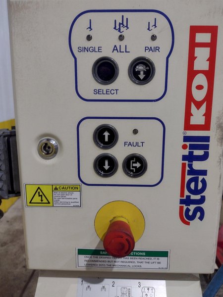 (4) 13,000 LBS STERTIL-KONI MODEL ST-1060 HEAVY DUTY MOBILE COLUMN LIFT JACKS: STOCK #23064