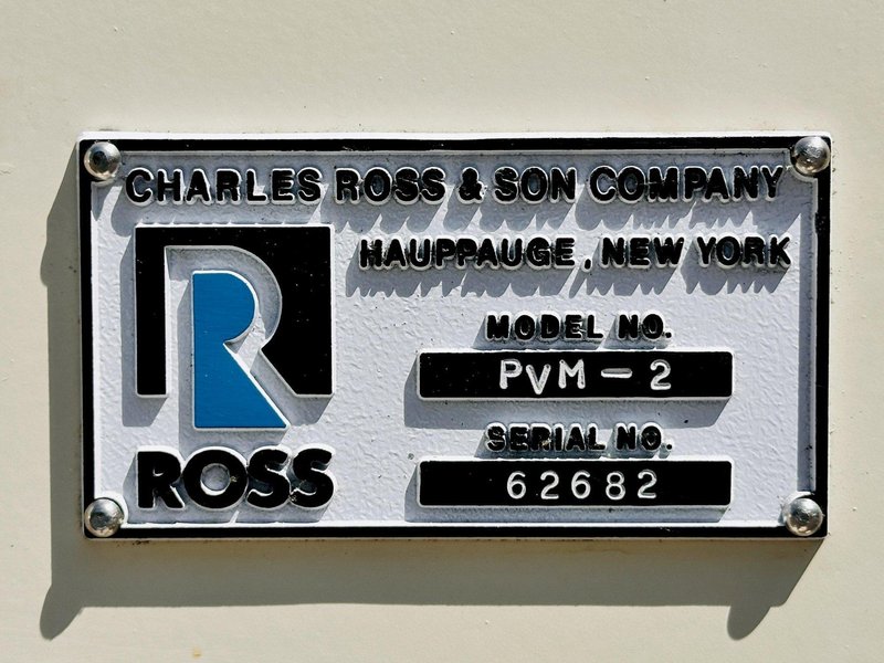 Charles Ross &amp; Son Co PVM-2  Stainless Steel Triple Motion Mixer w/Vacuum &amp; Jacketed Mix Can