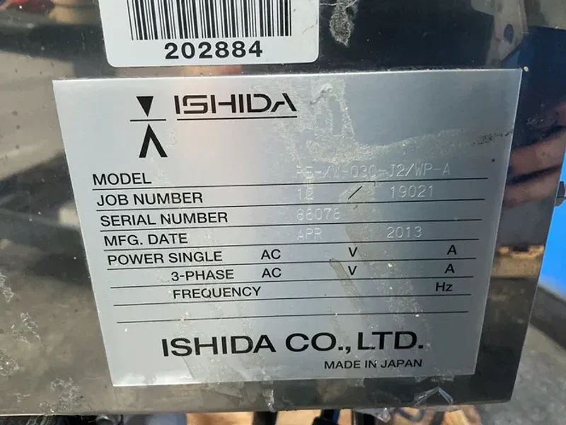 Ishida 24 Lbs, 10.5” W Conveyor Belt X-ray Inspection System - Ix-ga-s-2462