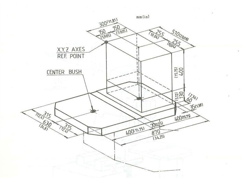 Daewoo - ACE-V30 X: 510 - Y: 300 - Z: 400 mm