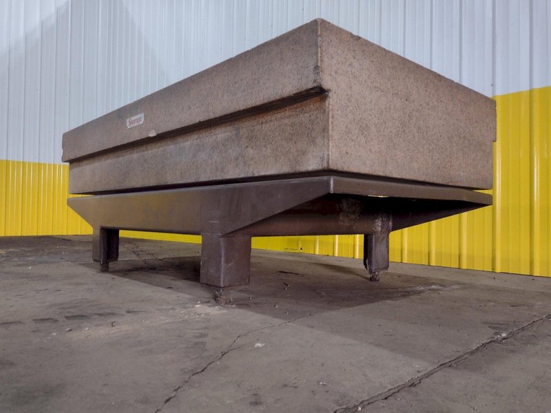 8&#039; X 4&#039; X 16&quot; STARRETT CRYSTAL PINK SURFACE PLATE: STOCK #19055