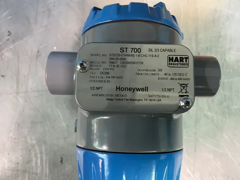 Honeywell 4500 Psi Differential Pressure Transmitter - Std720-e1hn6as-1-a-chc-a-20a6-00-0000