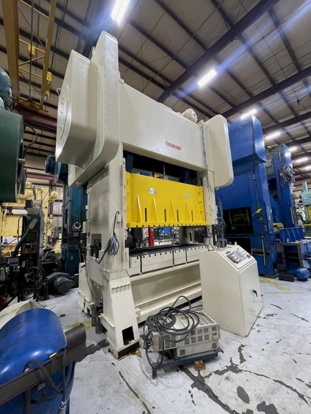 500 ton Bliss SC2-500-108-54 Used Straight Side Mechanical Metal Stamping "Link Drive" Press, Year New 1989, Rebuild is Complete and Ready To Ship!