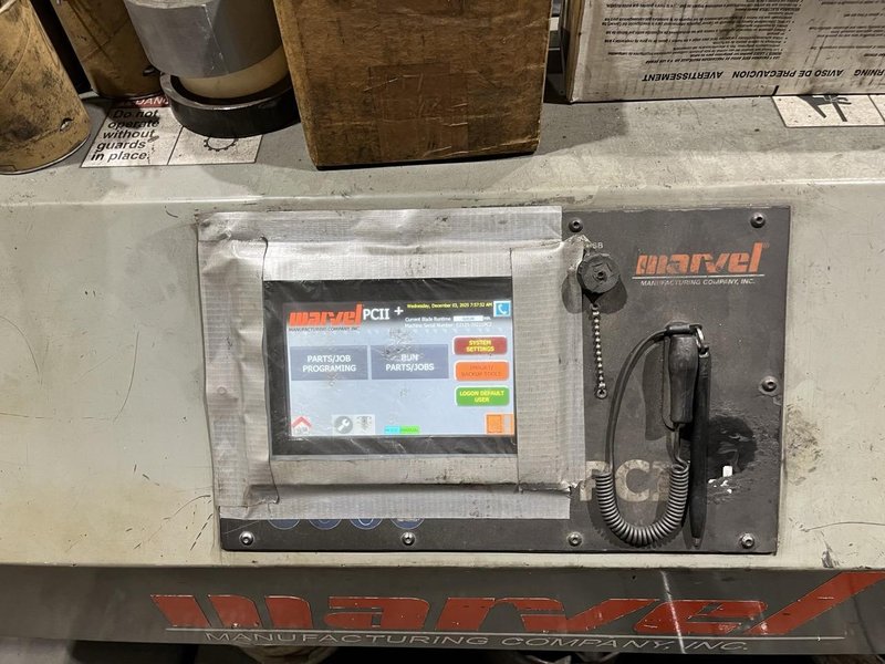 25″ x 20″ Marvel Series F2150A-PC60 Fully Automatic Vertical Band Saw, 2009 – Auto Feed