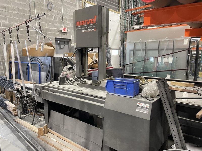 18″ x 22″ Marvel Series 8 Mark-II Vertical Tilt-Frame Bandsaw, 2017