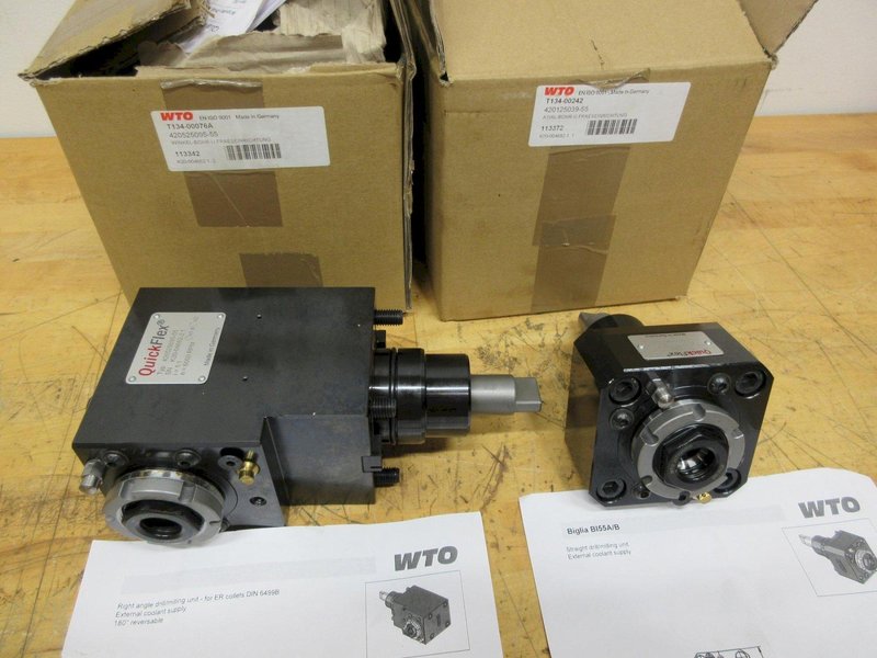 WTO QuickFlex Live Tool Holders for Eurotech Biglia T3, (1ea) Radial and Axial ER25 Collet Type, ***NEW IN BOXES**- Auction Item