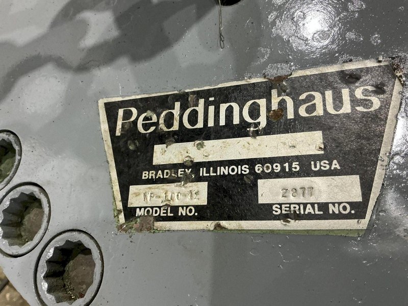 100 TON PEDDINGHAUS MODEL #WP-100-12  PORTABLE HYDRAULIC WEB PUNCH PRESS: YOBRO #24626