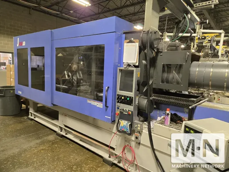 496 TON 43 OZ JSW MODEL J450AD-1400H ELECTRIC INJECTION MOLDING MACHINE MFG 2008