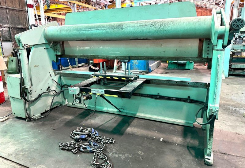 100 Ton Accurpress Hydraulic Press Brake 710012, 12&#039; O.A., 10&#039;6&quot; B.H., CNC Gauge