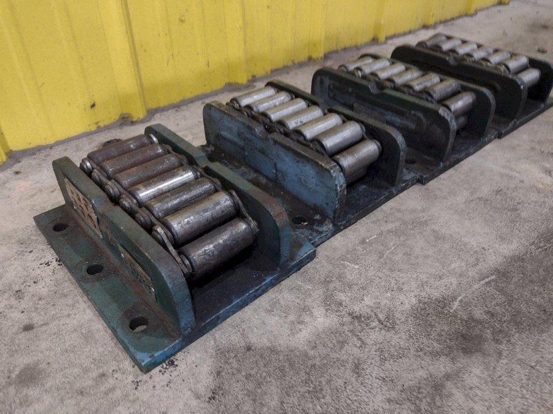 (4) 15 TON HILLMAN ROLLER TYPE MODEL #15-0T NARROW MACHINE SKATES: STOCK # 23004