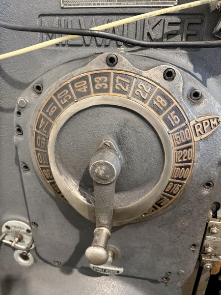 MILWAUKEE MODEL K NO. 3 K&amp;T MILWAUKEE VERTICAL MILL. STOCK # 0224326