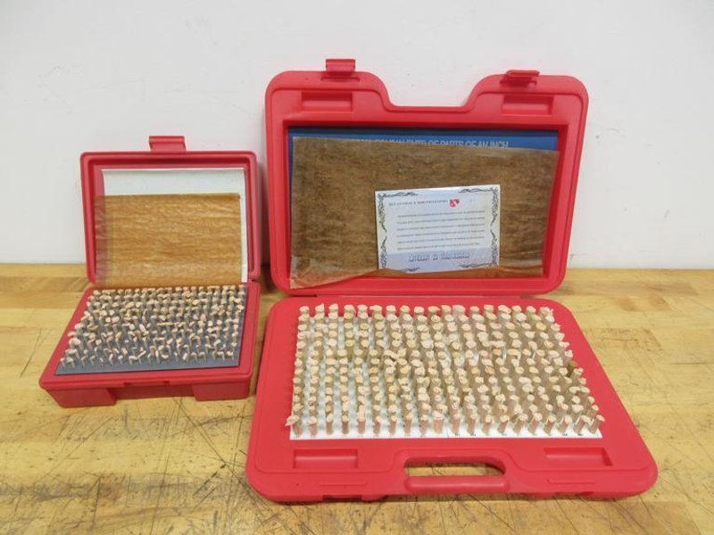 Changda .061 - .250" &amp; .251 - .500" Minus Pin Gage Sets, ***New In Plastic Divider Cases***- Auction Item