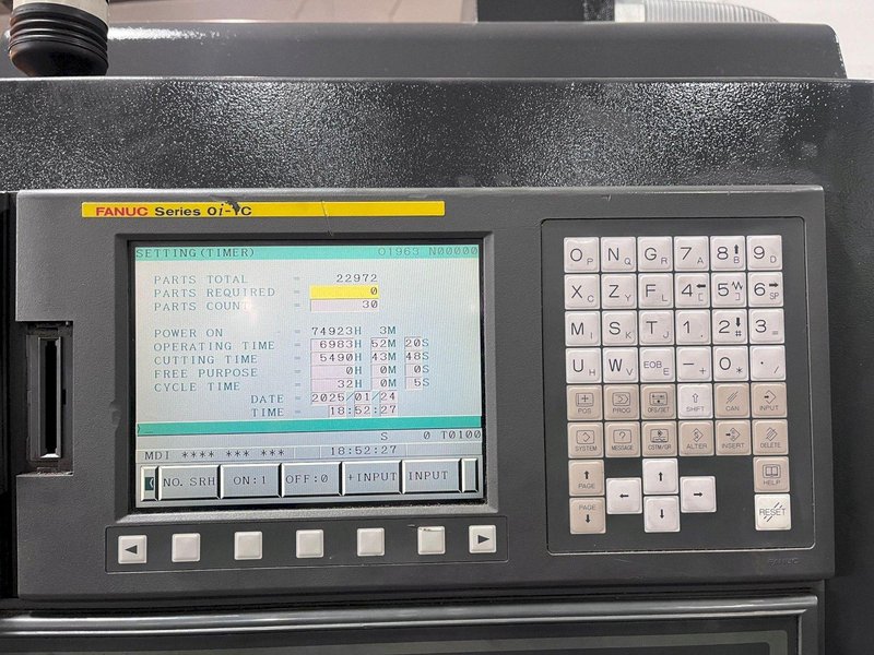 Samsung SL-35A/1500 CNC Turning Center – Long Bed Steady Rest Lathe