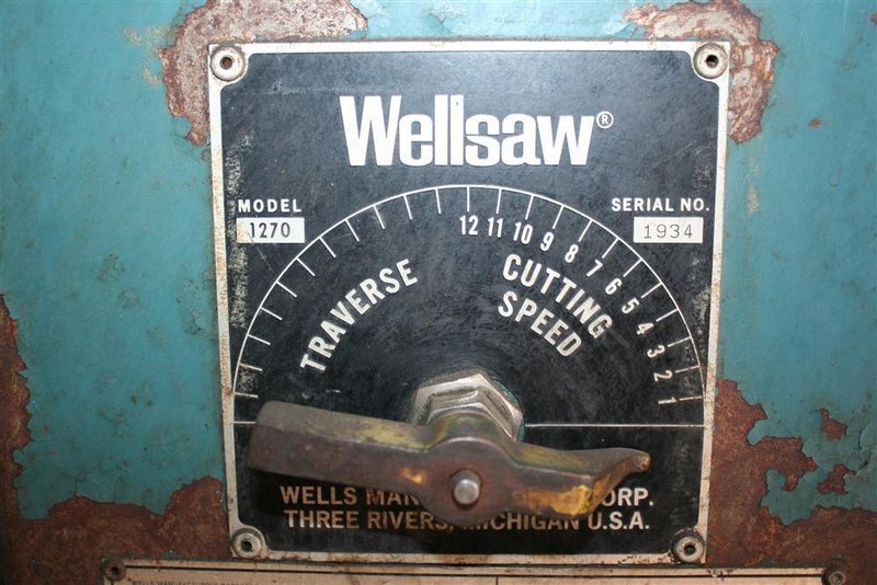 12' X 12' WELLSAW AUTOMATIC BANDSAW: STOCK #62823
