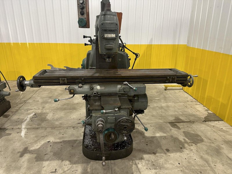 #4 CINCINNATI MODEL #410-14 HORIZONTAL MILL WITH TOOLKMAKERS VERTICAL HEAD: STOCK #20605