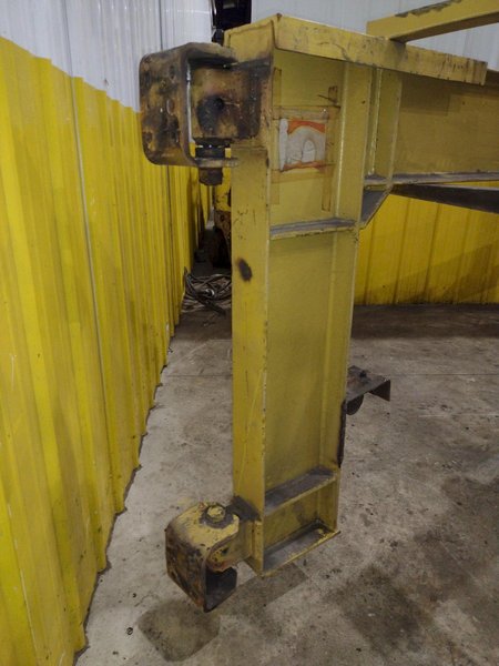 1 TON RELIABLE WALL MOUNTED JIB CRANE W/ 1 TON BUDGIT HOIST W/ TROLLEY: YOBRO #25151