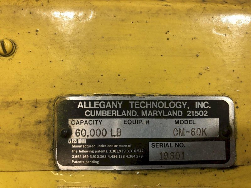 60,000 LBS (30 TON) ALLEGANY MODEL #CM-60K DIGITAL CRANE SCALE: STOCK #17888