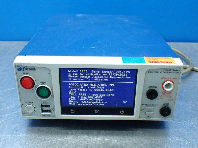 ASSOCIATED RESEARCH HYPOT SERIES DIELECTRIC WITHSTAND TESTER.   -  3865