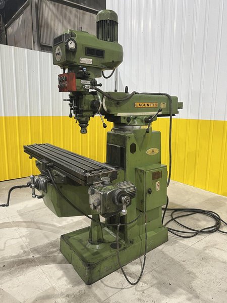 3 HP LAGUN SIRCO MODEL #FTV-2S VERTICAL RAM TYPE MILLING MACHINE MILL: STOCK #20260