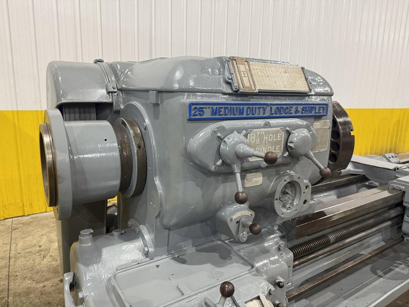 28&quot; X 144&quot; LODGE &amp; SHIPLEY 8-7/8&quot; HOLLOW SPINDLE ENGINE LATHE 8-7/8&quot; HOLE: STOCK #24032