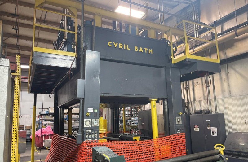 84" x 85 TON CYRIL BATH SHEET STRETCH DRAW FORMING MACHINE: STOCK #23644