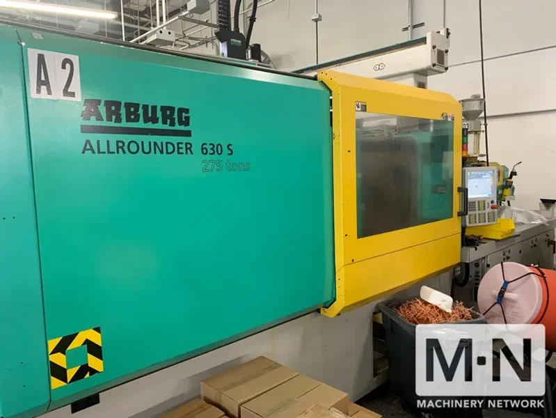 275 TON 15.3 OZ ARBURG MODEL 630S-2500-800 INJECTION MOLDING MACHINE MFG 2012