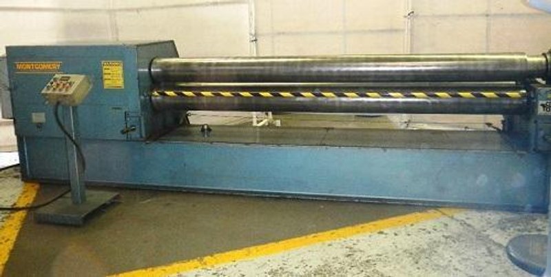 10' X 1/4" MONTGOMERY HYD. INITIAL PINCH PLATE BENDING ROLL