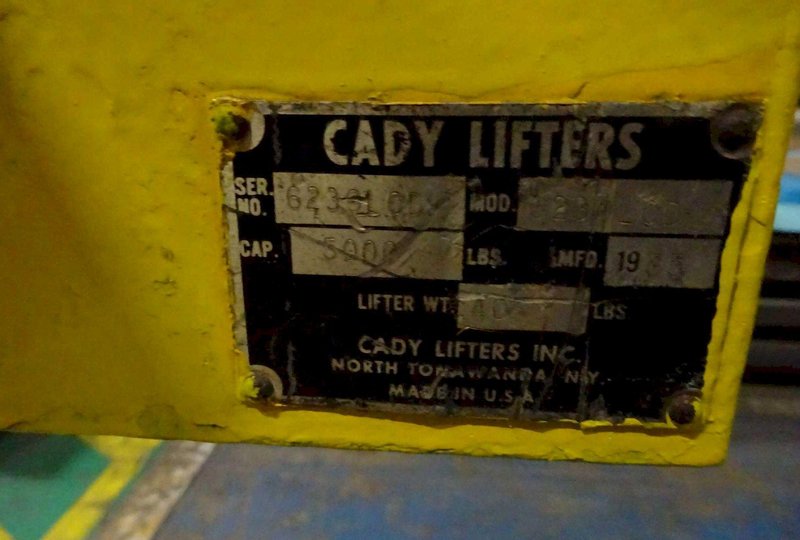 5 TON CADY LIFTER COIL C-HOOK. STOCK # 0631720