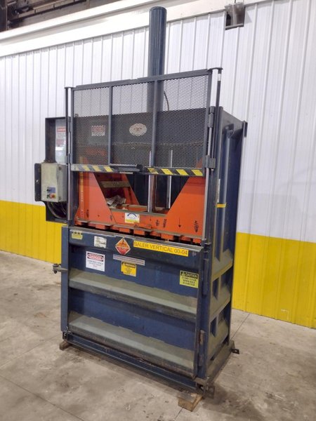 60&quot; X 30&quot; JV MANUFACTURING MODEL #VB60-B HYDRAULIC DOWNSTROKE VERTICAL CARDBOARD BALER: STOCK #23605