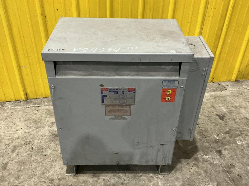 25 KVA OLSUN CLASS AA DRY TYPE TRANSFORMER: YOBRO #24594