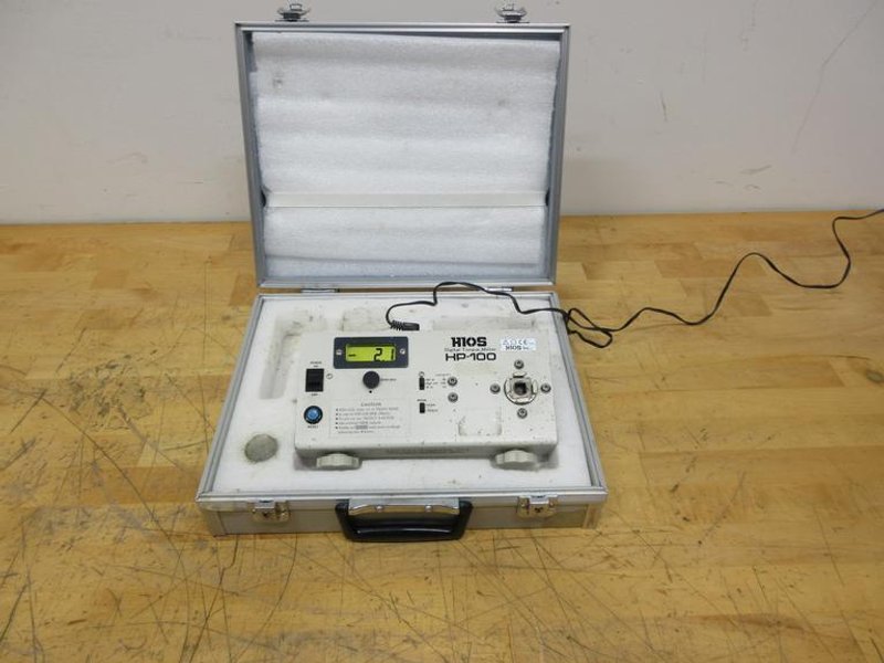 Hios Inc | HP-100 Digital Torque Meter with Adapter Cord in Carry Case- Auction Item