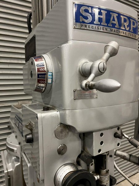 3 HP SHARP (NEW 2014) MODEL #VH-3 VERTICAL &amp; HORIZONTAL SPINDLE RAM TYPE MILL: STOCK #21141
