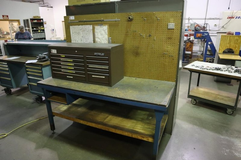 Workbench with Lower Shelf, Pegboard - No Contents- Auction Item