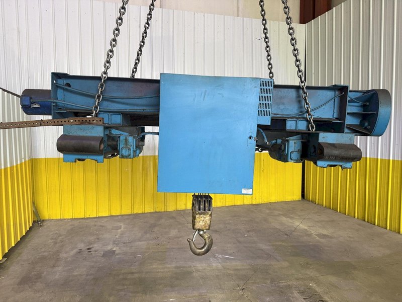 10 TON X 57’ SHAW-BOX DOUBLE GIRDER OVERHEAD BRIDGE CRANE, WITH 12.5 TON SHAW-BOX HOIST: YOBRO #24731
