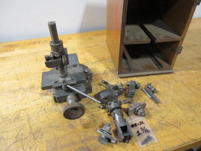 Adjustable Angle Wheel &amp; Tool Forming Manual Machine W/ Wood Case- Auction Item