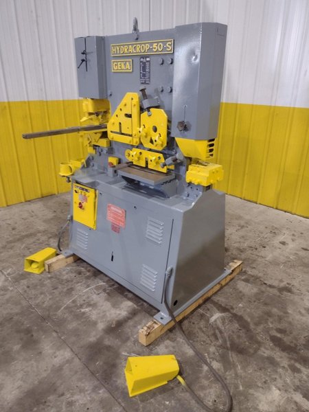 50 TON GEKA MODEL #HYD-50-S HYDRUALIC IRONWORKER: YOBRO #23976