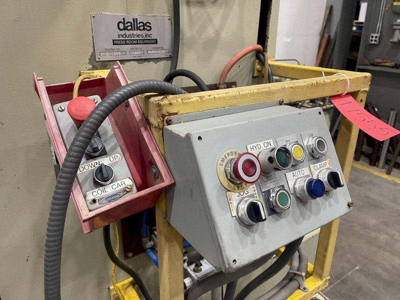 DALLAS INDUSTRIES CODE 06521 COIL REEL CUTTER USED