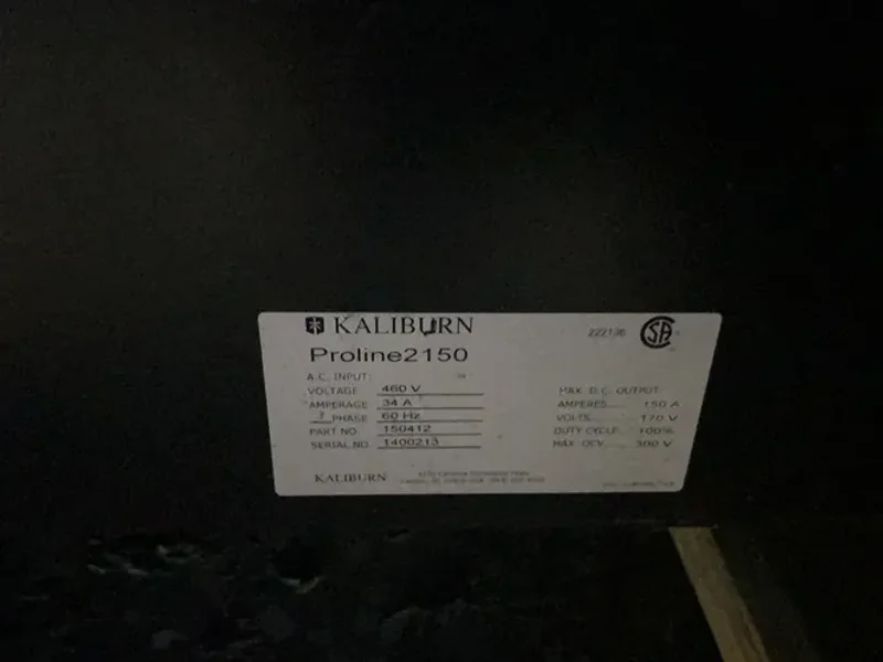 Kaliburn 150 Psi / 10.3 Bar / 150 A Plasma Cutter - Proline2150