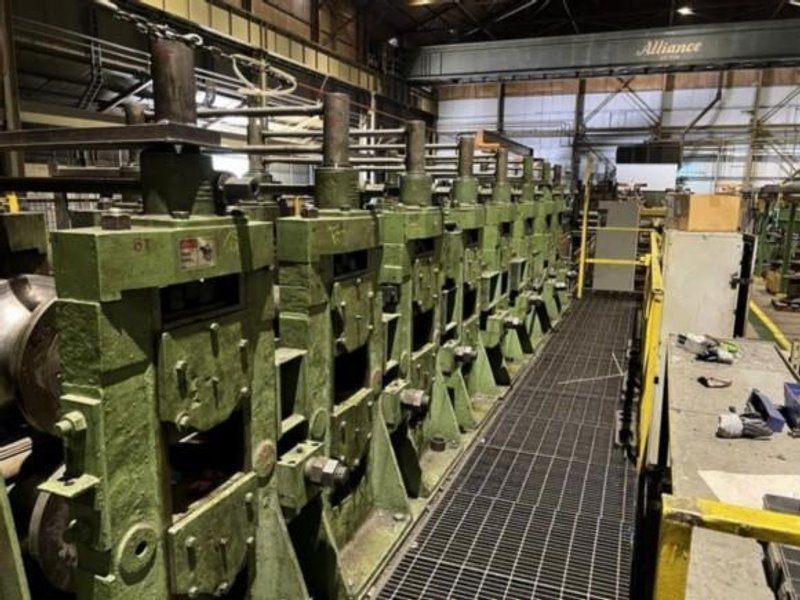 8&quot; x .354&quot; McKay Stainless Tube Mill Line with Oto Mills Turks Heads