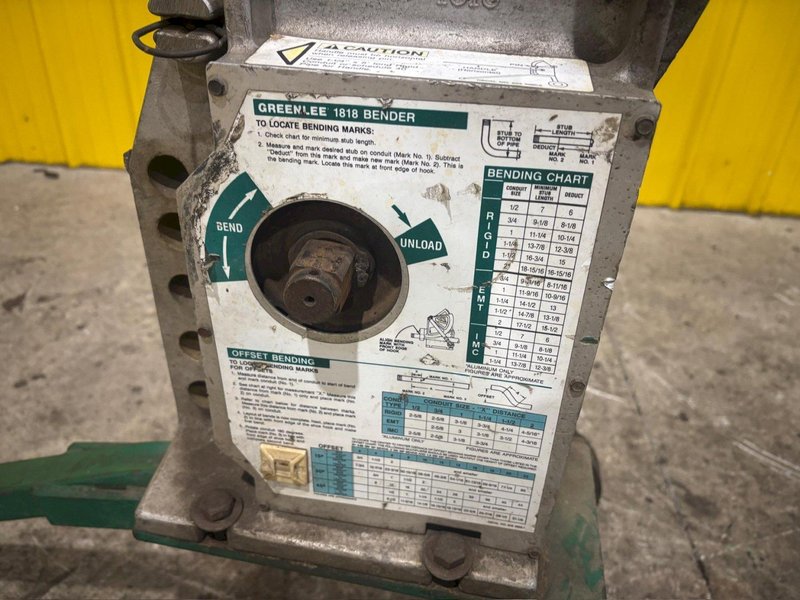 GREENLEE 1818 PIPE BENDER: YOBRO #24338