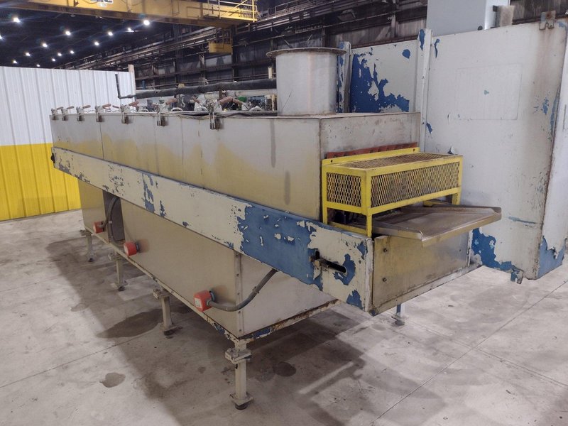 17034: 3 STAGE X 12&quot; WIDE FLO-MATIC MODEL #C20-2-1BELT CONVEYOR STAINLESS STEEL HEATED PARTS WASHER: STOCK #17034