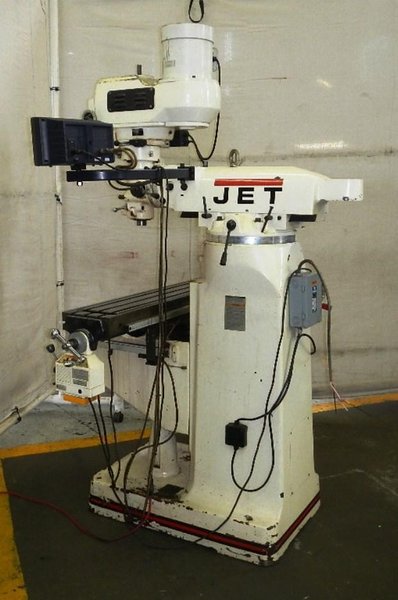 9&quot; x 49&quot; JET Vertical Milling Machine Model JTM-4VS,  3 HP