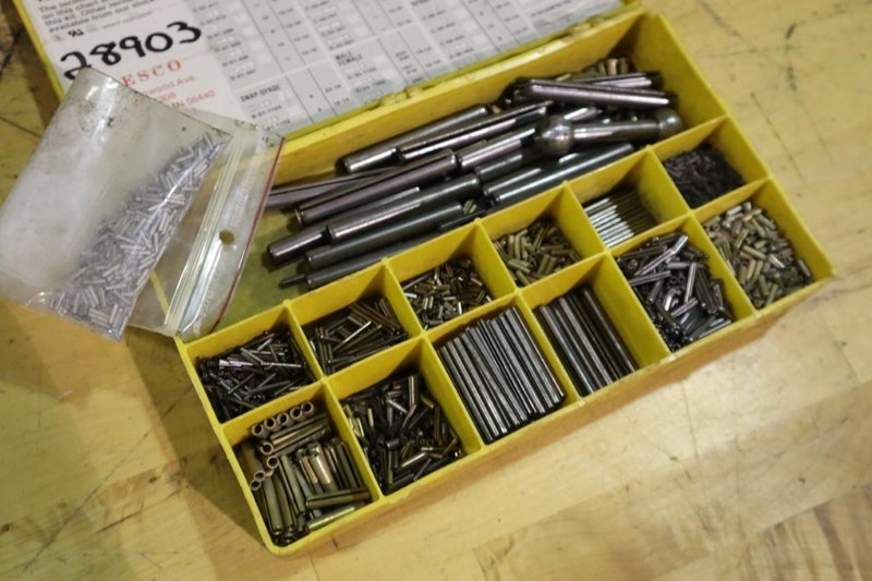 Slotted Spring Pins In Case- Auction Item