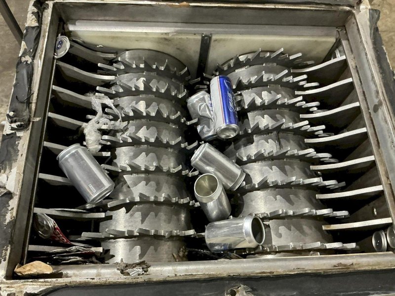 30" X 30" HARMONY ENTERPRISES MODEL #PERFSSHB24 STAINLESS STEEL EXTRACT PLUS HORIZONTAL BALER &amp; PERFERATOR, FOR ALUMINUM CAN &amp; BOTTLES LIQUID EXTRACTION: YOBRO #25023