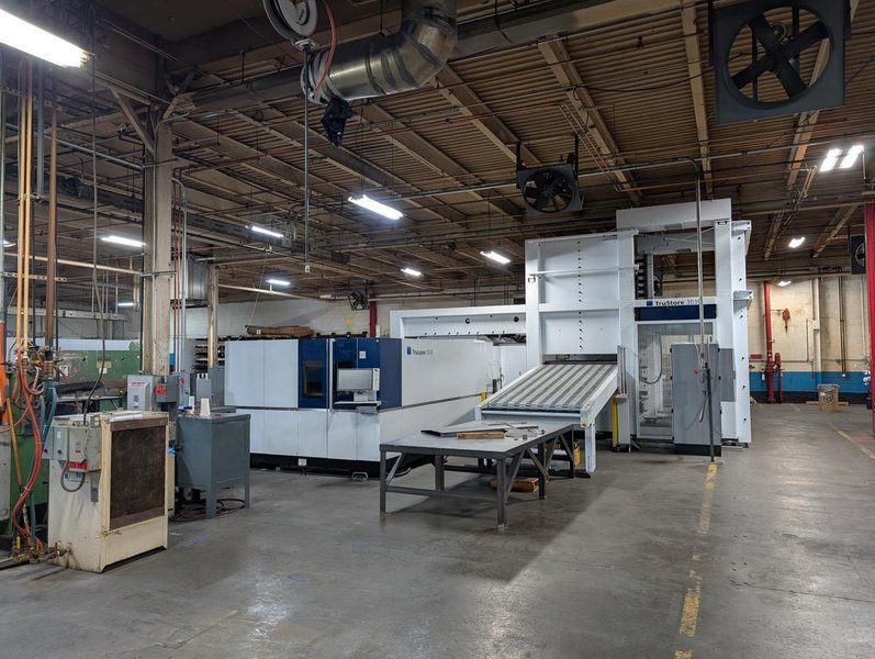 6000 Watt Trumpf Trulaser 3030 5′ x 10′ Fiber Laser, 2023 – W/ 9 Pallet Trustore, LiftMaster Compact, Parts Master