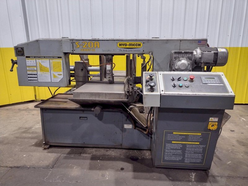 13" x 18" HYD-MECH MODEL #S-20A SERIES III SWIVEL AUTOMATIC HORIZONTAL BANDSAW: STOCK #22768