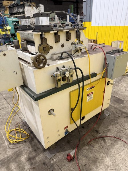 12" WIDE x .156" CHS MODEL #PTS-300-7-12 7 ROLL COIL STRAIGHTENER - PULL THROUGH: YOBRO #24164