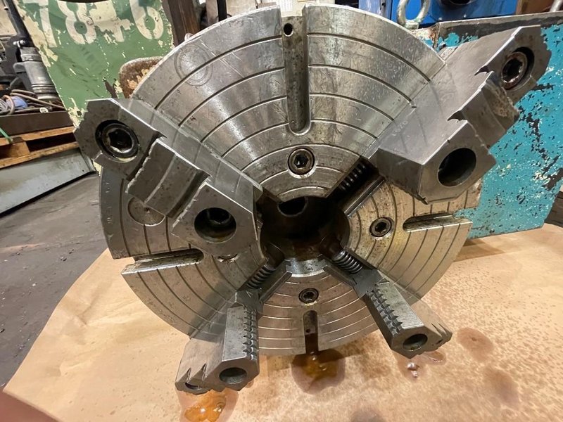 Used, 20&quot; Tanshing Model MRNG-400 4th Axis, with 16&quot; 4-Jaw Chuck